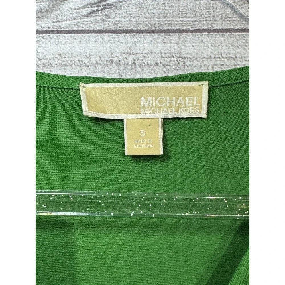 Michael Kors Kelly Green Midi Dress SIZE SMALL